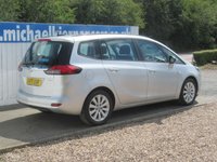 USED 2017 17 VAUXHALL ZAFIRA TOURER 1.4i Turbo Design MPV 5dr Petrol Manual Euro 6 (140 ps) BLUETOOTH, 7 SEATS, F & R PARK