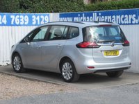 USED 2017 17 VAUXHALL ZAFIRA TOURER 1.4i Turbo Design MPV 5dr Petrol Manual Euro 6 (140 ps) BLUETOOTH, 7 SEATS, F & R PARK
