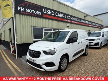 2020 VAUXHALL COMBO 1.6 Turbo D 2300 Sportive Panel Van 4dr Diesel Manual L1 H1 Euro 6 (s/s) (100 ps) &pound;7200.00