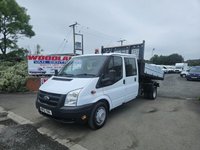 USED 2012 12 FORD TRANSIT  115 T350 CREW CAB TIPPER PICKUP  
