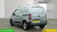 USED 2023 72 PEUGEOT PARTNER Grey 1.5 BlueHDi Professional Premium+ van, 49,800 miles, Euro 6, CarPlay/Android Auto, 8in screen, A/C, Cruise, DAB. Plus VAT @ 20%! This 2023 Peugeot Partner van stands out with its single owner and comprehensive full service history, with its last service completed on 30 January 2026 at 42,800 miles. This SWB Euro 6 compliant 1.5 BlueHDi 1000 Professional Premium + panel van is powered by a 102 bhp diesel engine and has covered a low mileage of 49,800 miles for its age. It comes with a 3 month warranty and a 12 month MOT will be provided on purchase. Notable features include rear parking sensors, air conditioning, and an 8i