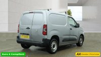 USED 2023 72 PEUGEOT PARTNER Grey 1.5 BlueHDi Professional Premium+ van, 49,800 miles, Euro 6, CarPlay/Android Auto, 8in screen, A/C, Cruise, DAB. Plus VAT @ 20%! This 2023 Peugeot Partner van stands out with its single owner and comprehensive full service history, with its last service completed on 30 January 2026 at 42,800 miles. This SWB Euro 6 compliant 1.5 BlueHDi 1000 Professional Premium + panel van is powered by a 102 bhp diesel engine and has covered a low mileage of 49,800 miles for its age. It comes with a 3 month warranty and a 12 month MOT will be provided on purchase. Notable features include rear parking sensors, air conditioning, and an 8i