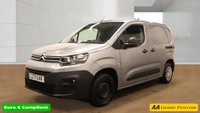 USED 2021 71 CITROEN BERLINGO Grey 1.5 BlueHDi 650 Enterprise M Pro van, 59,999 miles, Euro 6, 8in Touchscreen, Air Conditioning, Cruise Control, DAB, Rear sensors. Plus VAT @ 20%! This 2021 Citroen Berlingo benefits from an MOT valid until November 2026, offering peace of mind for the coming years. This 1.5 BlueHDi 650 Enterprise M Pro SWB Euro 6 5dr model is equipped with a 1.5 litre diesel engine and features Air Conditioning, an 8in Colour Touchscreen with Citroen Connect DAB Radio, Bluetooth Handsfree, USB Socket and Aux In Jack, and Rear Parking Sensors. Height adjustable halogen headlights are also included.  The Citroen Berlingo stands out with its low CO2 emission