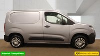 USED 2021 71 CITROEN BERLINGO Grey 1.5 BlueHDi 650 Enterprise M Pro van, 59,999 miles, Euro 6, 8in Touchscreen, Air Conditioning, Cruise Control, DAB, Rear sensors. Plus VAT @ 20%! This 2021 Citroen Berlingo benefits from an MOT valid until November 2026, offering peace of mind for the coming years. This 1.5 BlueHDi 650 Enterprise M Pro SWB Euro 6 5dr model is equipped with a 1.5 litre diesel engine and features Air Conditioning, an 8in Colour Touchscreen with Citroen Connect DAB Radio, Bluetooth Handsfree, USB Socket and Aux In Jack, and Rear Parking Sensors. Height adjustable halogen headlights are also included.  The Citroen Berlingo stands out with its low CO2 emission