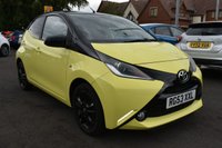 USED 2016 53 TOYOTA AYGO 1.0 VVT-i x-cite 3 Yellow Bi-Tone Hatchback 5dr Petrol Manual Euro 6 (68 ps) RAC WARRANTY