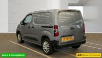 USED 2021 70 PEUGEOT PARTNER Grey 1.5 BlueHDi Professional van, 20,400 miles, Euro 6, 5-Speed manual, 8in Touchscreen, DAB, Bluetooth, A/C, Cruise, Rear sensors. Plus VAT @ 20%! This 2021 Peugeot Partner van is a standout choice, boasting exceptionally low mileage for its age at just 20,400 miles and having had only one owner.  It features a 1.5 litre BlueHDi diesel engine, meeting Euro 6 emissions standards, and comes with an MOT valid until April 2027.  The Professional trim level includes the innovative PEUGEOT i-Cockpit with a Head-Up Display and compact steering wheel, alongside rear parking sensors for easier manoeuvring.  Driving comfort is enhanced with height a