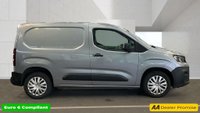 USED 2021 70 PEUGEOT PARTNER Grey 1.5 BlueHDi Professional van, 20,400 miles, Euro 6, 5-Speed manual, 8in Touchscreen, DAB, Bluetooth, A/C, Cruise, Rear sensors. Plus VAT @ 20%! This 2021 Peugeot Partner van is a standout choice, boasting exceptionally low mileage for its age at just 20,400 miles and having had only one owner.  It features a 1.5 litre BlueHDi diesel engine, meeting Euro 6 emissions standards, and comes with an MOT valid until April 2027.  The Professional trim level includes the innovative PEUGEOT i-Cockpit with a Head-Up Display and compact steering wheel, alongside rear parking sensors for easier manoeuvring.  Driving comfort is enhanced with height a