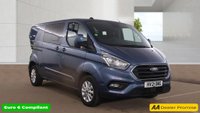 USED 2021 21 FORD TRANSIT CUSTOM Blue 2.0 320 EcoBlue Limited Crew Van, 29,801 miles, 6 Seats, Euro 6, Air Conditioning, Heated seats, Alloys, F&R sensors. Plus VAT @ 20%! This 2021 Ford Transit Custom 320 Limited van stands out with its exceptionally low mileage of just 29,801 miles, a rare find for a vehicle of its age, and has been owned by only one person. It features a robust 2.0L Diesel Engine, meets Euro 6 emission standards, and offers comfortable seating for six occupants. The van comes with a 3 month warranty for your peace of mind, and its MOT is valid until March 2027, ensuring its roadworthiness.  The Limited trim level enhances the driving experience