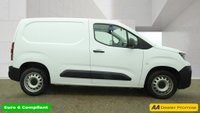 USED 2023 23 PEUGEOT PARTNER White 1.5 BlueHDi Professional Premium+ van, 29,800 miles, Euro 6, CarPlay/Android Auto, 8in screen, A/C, DAB, Rear sensors. Plus VAT @ 20%! This 2023 Peugeot Partner van is a standout choice, boasting exceptionally low mileage for its age, having covered just 29,800 miles, and with only one owner from new. This BlueHDi 1000 Professional Premium + Standard Panel Van SWB Euro 6 (s/s) 5dr is powered by an efficient 1.5 litre diesel engine delivering 102 bhp, and benefits from a 3 month warranty for your peace of mind. It comes equipped with rear parking sensors for easier manoeuvring, air conditioning to keep you comfortable, and heigh