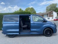 USED 2024 74 FORD TRANSIT CUSTOM  320 LIMITED DCIV 6 SEATER CREWVAN L1 2.0 ECOBLUE 136PS CHROME BLUE  EX SCS Company Vehicle With Only Only 7,852 Miles, Ford Warranty Till December 2027, Popular High Specification Limited Model With Lots Of Upgrades Inc Big Wheels, Side Bars Rear Spoiler & Lots More