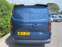 USED 2024 74 FORD TRANSIT CUSTOM  320 LIMITED DCIV 6 SEATER CREWVAN L1 2.0 ECOBLUE 136PS CHROME BLUE  EX SCS Company Vehicle With Only Only 7,852 Miles, Ford Warranty Till December 2027, Popular High Specification Limited Model With Lots Of Upgrades Inc Big Wheels, Side Bars Rear Spoiler & Lots More