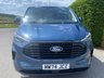 USED 2024 74 FORD TRANSIT CUSTOM  320 LIMITED DCIV 6 SEATER CREWVAN L1 2.0 ECOBLUE 136PS CHROME BLUE  EX SCS Company Vehicle With Only Only 7,852 Miles, Ford Warranty Till December 2027, Popular High Specification Limited Model With Lots Of Upgrades Inc Big Wheels, Side Bars Rear Spoiler & Lots More
