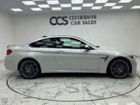 USED 2019 19 BMW M4 3.0 BiTurbo Competition Coupe 2dr Petrol DCT Euro 6 (s/s) (450 ps) Finished In Mineral White, This M4 Comes With Superb Spec, Such As Adaptive LED Headlights, Ghost Immobiliser, Genuine Carbon BMW Rear Spoiler,  Heads Up Display, Memory Seats, Reversing Assistant Camera, Full BMW Service History, Interior Carbon Fibre Trim Finisher, Surround View, Harman Kardon Premium Sound System, Speed Limit Display, High Beam Assistant, Extended Storage, Sun Protection Glazing, M4 Debossed Logo, Heated Electric Front Seats, 12 Months MOT, 3 Months Warranty. Finance And Exte