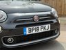USED 2018 18 FIAT 500 1.2 S Hatchback 3dr Petrol Manual Euro 6 (s/s) (69 bhp) SPORTS ED + BLACK/BLUE TRIM