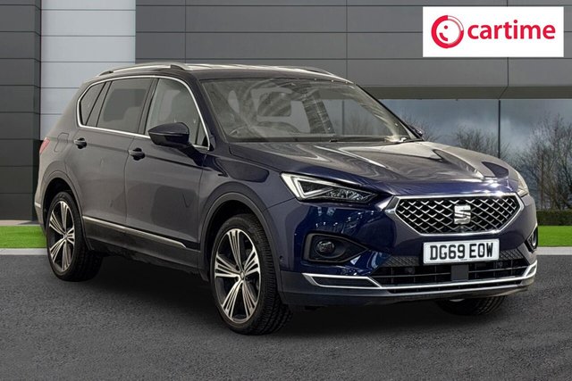 View our Seat Tarraco 2.0 TDI XCELLENCE Lux SUV 5dr Diesel DSG 4Drive Euro 6 (s/s) (150 ps) Top View Camera, Rear View Camera, Full Link Smartphone Integration, Winter Pack, Navigation System