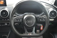 USED 2018 18 AUDI S3 2.0 TFSI Black Edition Saloon 4dr Petrol S Tronic quattro Euro 6 (s/s) (310 ps) SAT NAV LEATHERS SENSORS XENONS
