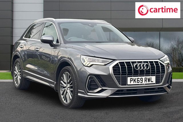 View our Audi Q3 2.0 TDI 35 S line SUV 5dr Diesel S Tronic Euro 6 (s/s) (150 ps) Rear Parking Sensors, Audi Smartphone Interface, Comfort And Sound Package, Non-Smoking Package, Ambient Lighting Pack