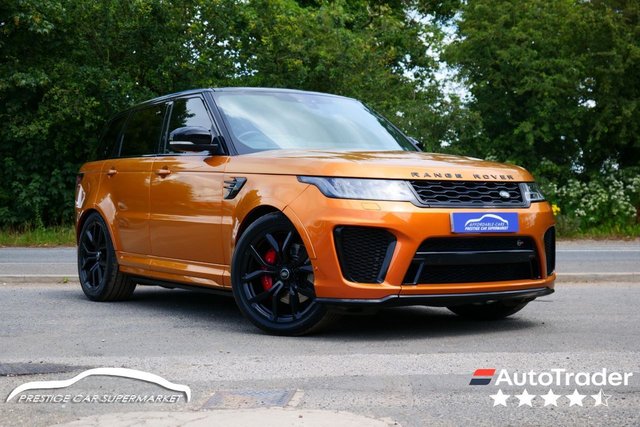 View our Land Rover Range Rover Sport 5.0 P575 V8 GPF SVR SUV 5dr Petrol Auto 4WD Euro 6 (s/s) (575 ps)