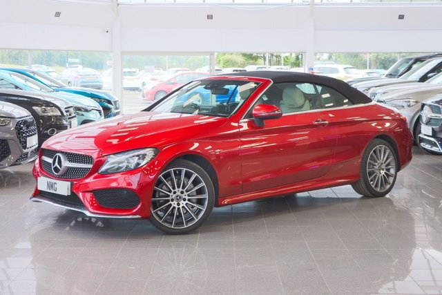 View our Mercedes-Benz C Class 2.1 C220d AMG Line (Premium Plus) Cabriolet 2dr Diesel G-Tronic+ 4MATIC Euro 6 (s/s) (170 ps)