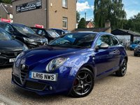 USED 2016 16 ALFA ROMEO MITO 875 TB TwinAir QV Line Hatchback 3dr Petrol Manual Euro 6 (s/s) (105 ps) Full Service History * Low Miles * 2 Owners