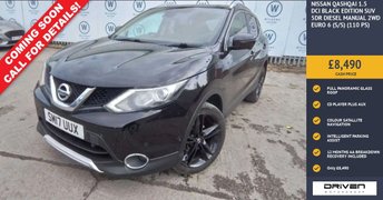 2017 NISSAN QASHQAI 1.5 dCi Black Edition SUV 5dr Diesel Manual 2WD Euro 6 (s/s) (110 ps) £8490.00