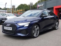 USED 2021 21 AUDI A3 Saloon 1.5 TFSI 35 Edition 1 4d S Tronic 150 S/S 1 OWNER, FULL SERVICE HISTORY, UPGRADE PANORAMIC SUNROOF, UPGRADE COMFORT & SOUND PACK INCLUDING BANG & OLUFSEN 3D SOUND SYSTEM REVERSING CAMERA PARK ASSIST FRONT & REAR PARKING SENSORS, HEATED FRONT SEATS, 19 INCH ALLOYS, SAT NAV, LEATHER ALCANTARA, WIRELESS APPLE CARPLAY / ANDROID AUTO, DAB, BLUETOOTH, PRIVACY GLASS, MATRIX LED LIGHTS WITH DAYTIME RUNNING LIGHTS, POWER FOLDING MIRRORS, LEATHER TIPTRONIC MULTIFUNCTION STEERING WHEEL, CRUISE CONTROL, RAIN & LIGHT SENSORS, LANE DEPARTURE WARNING