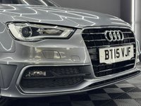 USED 2015 15 AUDI A3 1.6 TDI S line Sportback 5dr Diesel Manual Euro 6 (s/s) (110 ps) STUNNING DAYTONA GREY S LINE A3
