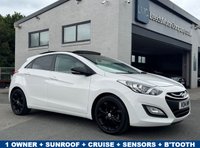 USED 2014 14 HYUNDAI I30 1.6 SE Hatchback 5dr Petrol Manual Euro 5 (Panoramic Roof) (120 ps) 1 OWNER -- SUNROOF -- PARK SENSORS -- CRUISE -- FSH