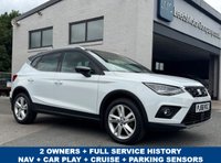 USED 2018 68 SEAT ARONA 1.0 TSI GPF FR SUV 5dr Petrol DSG Euro 6 (s/s) (115 ps) AUTO -- FULL SERVICE HISTORY -- SAT NAV -- CRUISE -- PARKING SENSORS