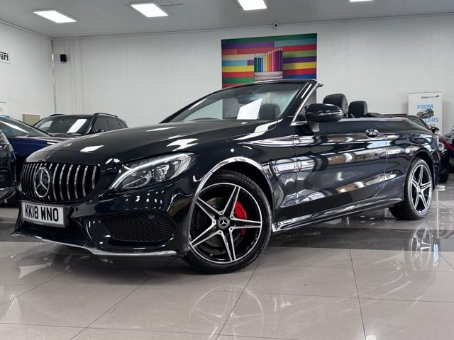 2018 18 Mercedes-Benz C Class 2.1 C220d Nightfall Edition (Premium Plus) Cabriolet 2dr Diesel G-Tronic+ 4MATIC Euro 6 (s/s) (170 ps)