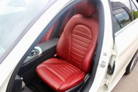 PRE-OWNED 2016 16 MERCEDES-BENZ C CLASS 2.1 C220d AMG Line (Premium Plus) Saloon 4dr Diesel 7G-Tronic+ Euro 6 (s/s) (170 ps) Damond White Metallic (&pound;895 option), Full Red Leather (&pound;795 option), 19" Amg Multi Spoke Alloys (&pound;595 option), Panoramic Glass Sliding Sunroof, Rear View Camera, Burmester Sound SystemActive Park Assist, Electric Adjustable Seats With Memory, Cruise Control, Electric Folding Mirrors, Satellite Navigation, DAB Radio, Air Conditioning, Ambient Lighting, Dynamic LED Headlights, AMG Styling, Auto Dim Mirrors, Bluetooth, Heated Seats, Memory Package, Rain Sensor, Keys Go, 2 Former Keepers, 2 Keys and
