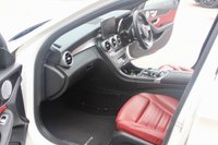 PRE-OWNED 2016 16 MERCEDES-BENZ C CLASS 2.1 C220d AMG Line (Premium Plus) Saloon 4dr Diesel 7G-Tronic+ Euro 6 (s/s) (170 ps) Damond White Metallic (&pound;895 option), Full Red Leather (&pound;795 option), 19" Amg Multi Spoke Alloys (&pound;595 option), Panoramic Glass Sliding Sunroof, Rear View Camera, Burmester Sound SystemActive Park Assist, Electric Adjustable Seats With Memory, Cruise Control, Electric Folding Mirrors, Satellite Navigation, DAB Radio, Air Conditioning, Ambient Lighting, Dynamic LED Headlights, AMG Styling, Auto Dim Mirrors, Bluetooth, Heated Seats, Memory Package, Rain Sensor, Keys Go, 2 Former Keepers, 2 Keys and
