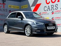 USED 2015 15 AUDI A1 1.6 TDI S line Sportback 5dr Diesel Manual Euro 6 (s/s) (116 ps) DAB RADIO, SAT NAV, MANUAL