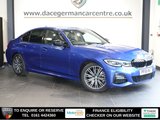 USED 2019 19 BMW 3 SERIES 2.0 320i M Sport Saloon 4dr Petrol Auto Euro 6 (s/s) (184 ps) NICE LOOKING BMW 3 SERIES IN SUPER CONDITION INSIDE AND OUT - COMES WITH A FULL BMW MAIN DEALER SERVICE HISTORY + VIRTUAL COCKPIT DIGITAL DASH DISPLAY + PROFESSIONAL SATELLITE NAVIGATION + REAR VIEW CAMERA + APPLE CARPLAY / APPS CONTROL + CRUISE CONTROL + AUTOMATIC LED HEADLIGHTS + BLUETOOTH MEDIA STREAMING + FRONT AND REAR PARKING SENSORS + LANE ASSIST + LEATHER STEERING WHEEL + THREE ZONE CLIMATE CONTROL + AIR CONDITIONING + ELECTRIC WINDOWS + ELECTRIC HEATED POWER FOLDING DOOR MIRRORS