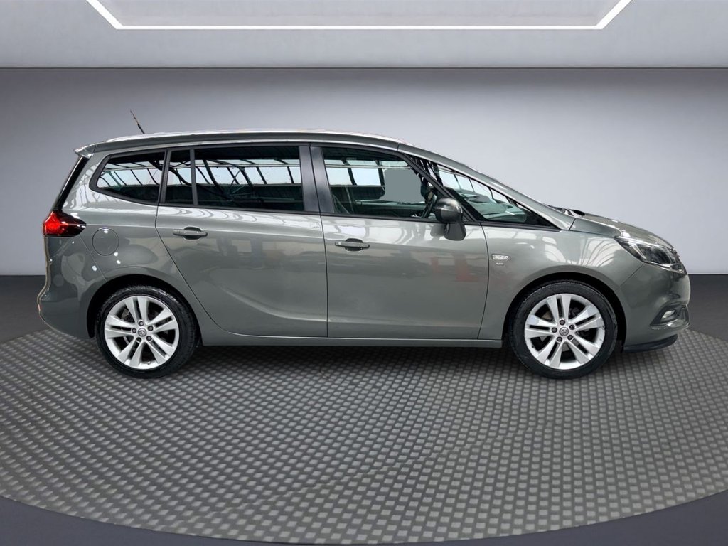 USED 2017 67 VAUXHALL ZAFIRA TOURER 1.4i Turbo SRi Nav MPV 5dr Petrol Auto Euro 6 (140 ps) SAT NAV+APPLE CARPLAY+FULL LEATHER