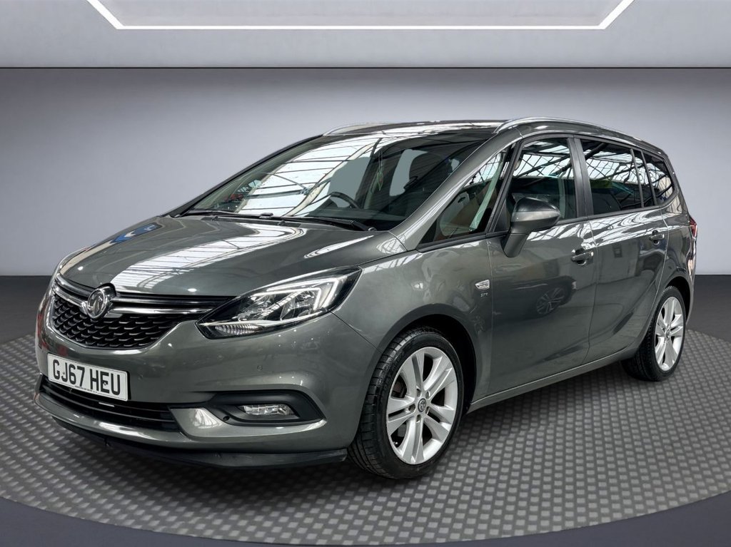 USED 2017 67 VAUXHALL ZAFIRA TOURER 1.4i Turbo SRi Nav MPV 5dr Petrol Auto Euro 6 (140 ps) SAT NAV+APPLE CARPLAY+FULL LEATHER