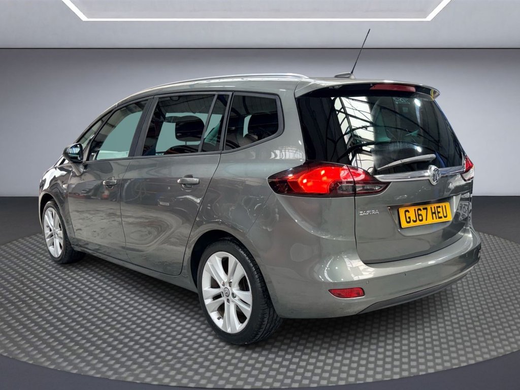 USED 2017 67 VAUXHALL ZAFIRA TOURER 1.4i Turbo SRi Nav MPV 5dr Petrol Auto Euro 6 (140 ps) SAT NAV+APPLE CARPLAY+FULL LEATHER