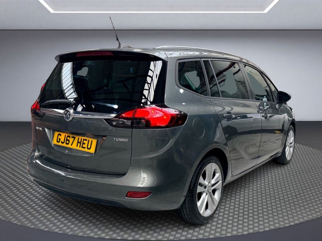 USED 2017 67 VAUXHALL ZAFIRA TOURER 1.4i Turbo SRi Nav MPV 5dr Petrol Auto Euro 6 (140 ps) SAT NAV+APPLE CARPLAY+FULL LEATHER