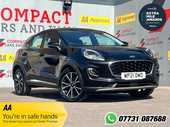 2021 FORD PUMA 1.0T EcoBoost MHEV Titanium SUV 5dr Petrol Manual Euro 6 (s/s) (155 ps) &pound;12995.00