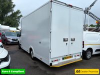 USED 2024 24 MAXUS EDELIVER 9 White 65kWh electric Luton van, 17,060 miles, Automatic, 10in Touchscreen, 16in Alloys, CarPlay/Android Auto, Rear Camera, A/C, ULEZ compliant. This 2024 MAXUS eDeliver 9 is a remarkable example, having had only one owner since new. This electric van, presented in the 65kWh Auto FWD L3 2dr derivative, offers a battery total capacity of 65 kWh, providing a maximum range of 155 miles when new. Charging is convenient, with a full charge at home using a 7kW charger taking approximately 11 hours and 34 minutes, while rapid public charging can achieve an 80% charge from empty in just 48 minutes. The vehicle comes with a 3 month warranty for a