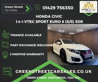 USED 2016 66 HONDA CIVIC 1.4 i-VTEC Sport Euro 6 (s/s) 5dr Serviced+MOTd+3 Month Warranty
