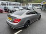 USED 2013 13 MERCEDES-BENZ C CLASS C63 V8 AMG Edition 125 Coupe 6.2 Petrol SpdS MCT Euro 5 (457 ps) Factory White Paint wrapped in Pearlescent Grey, low mile with excellent history