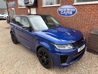 USED 2021 21 LAND ROVER RANGE ROVER SPORT 5.0 P575 V8 GPF SVR SUV 5dr Petrol Auto 4WD Euro 6 (s/s) (575 ps) 