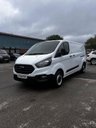 USED 2019 19 FORD TRANSIT CUSTOM 2.0 300 EcoBlue Panel Van 5dr Diesel Manual L2 H1 Euro 6 (105 ps) 2019 (19 Reg) Ford Transit Custom Long Wheel Base Leader 300 with FSH