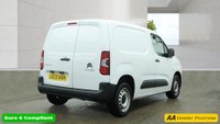 USED 2023 23 CITROEN BERLINGO White 1.5 BlueHDi Enterprise Edition M Automatic van, 28,800 miles, Euro 6, 8in Touchscreen, CarPlay/Android Auto, A/C, DAB. Plus VAT @ 20%! This 2023 Citroen Berlingo is a standout choice, boasting exceptionally low mileage for its age, with only 28,800 miles covered and a single owner from new. This Enterprise Edition M variant, powered by a 1.5 litre BlueHDi diesel engine, meets Euro 6 emission standards and comes with a 3 month warranty and 12 months MOT provided on purchase. Its last service was completed on 2025-03-18 at 18788 miles.  The Berlingo Enterprise Edition M is equipped with practical features designed for convenience
