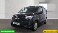 USED 2021 71 VAUXHALL Combo Electric Black 2300 50kWh Sportive electric van, 25,500 miles, Automatic, Air Conditioning, Cruise, Touchscreen, Rear sensors. Plus VAT @ 20%! This 2021 Vauxhall Combo Electric boasts exceptionally low mileage for its age, having covered just 25,500 miles, and benefits from an MOT valid until November 2026. As a 2300 50kWh Sportive Auto L2 H1 6dr model, this electric van offers a practical and efficient driving experience. It features a 50 kWh battery with a maximum range of 171 miles when new, and can be fully charged at home using a 7kW charger in approximately 7 hours and 30 minutes. For faster charging, it can reach 80% capacity in