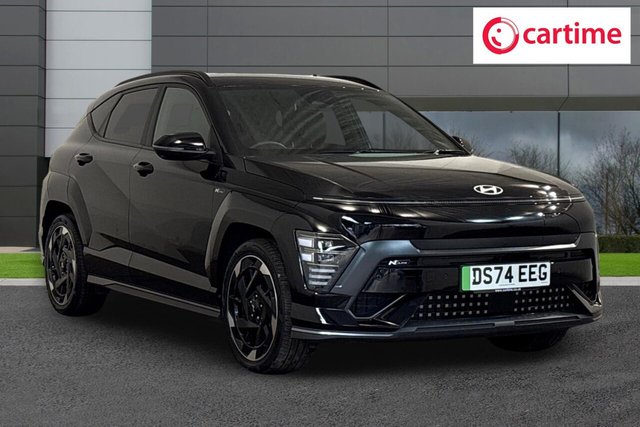 View our Hyundai Kona 65.4kWh N Line S SUV 5dr Electric Auto (218 ps) Rear View Camera, Front / Rear Parking Sensors, Android Auto / Apple CarPlay, N Line Exterior Design Pack, Trailer Wiring Package