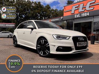 2014 AUDI A3 1.2 TFSI S line Sportback 5dr Petrol Manual Euro 6 (s/s) (110 ps) &pound;7650.00