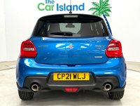 USED 2021 21 SUZUKI SWIFT 1.4 Boosterjet MHEV Sport Hatchback 5dr Petrol Hybrid Manual Euro 6 (s/s) (129 ps) Sport Edition Petrol-Hybrid, FULL Service History, SATNAV, Speedy Blue with Pearl Black Roof, Mobile Apps, Reverse Camera, 18000 Miles 2 Keys
