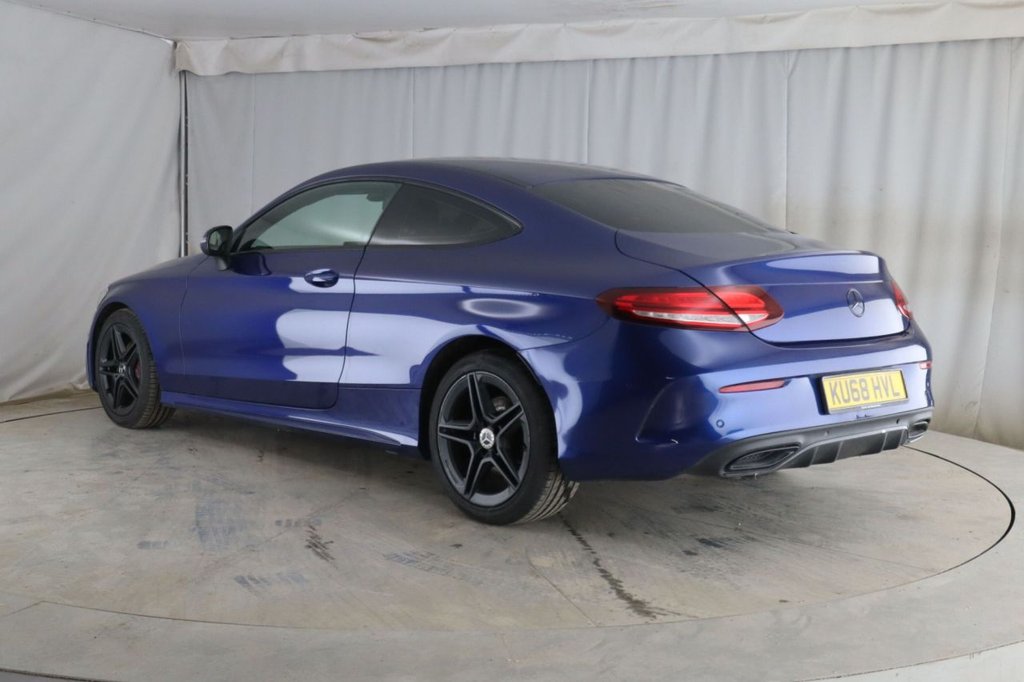 USED 2018 68 MERCEDES-BENZ C CLASS 2.0 C220d AMG Line Coupe 2dr Diesel G-Tronic+ Euro 6 (s/s) (194 ps) 2 KEYS LONG MOT